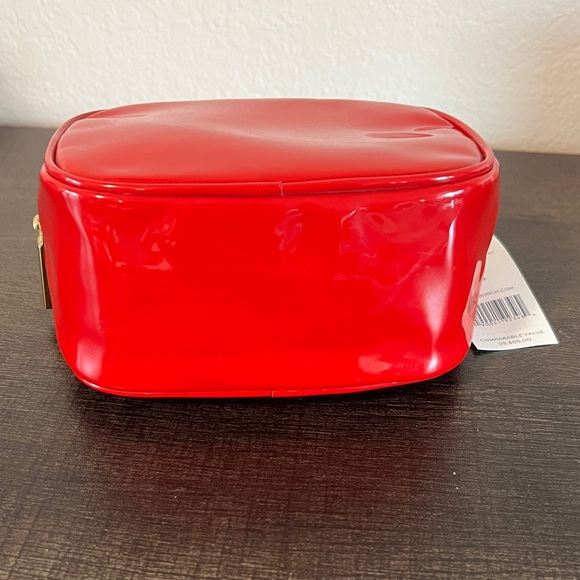 Tory Burch Red Patent Leather Makeup Bag - Picture 4 of 4